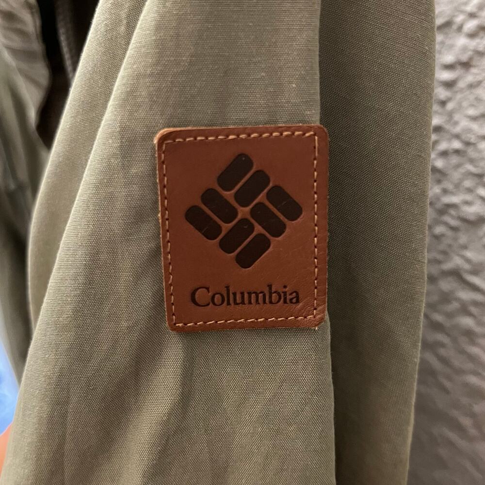 Columbia Cultus Lake Olive Green Utility Anorak Jacket Hooded Parka M Gorpcore - Picture 7 of 9